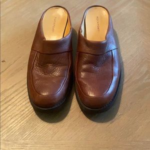 Rock port slip on leather shoes